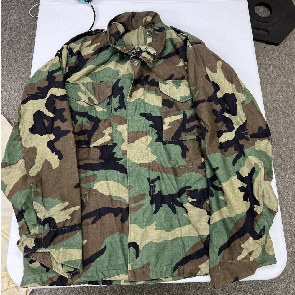 Winfield Mfg Co Field Coat Mens Large Regular Camo M-65 Woodland